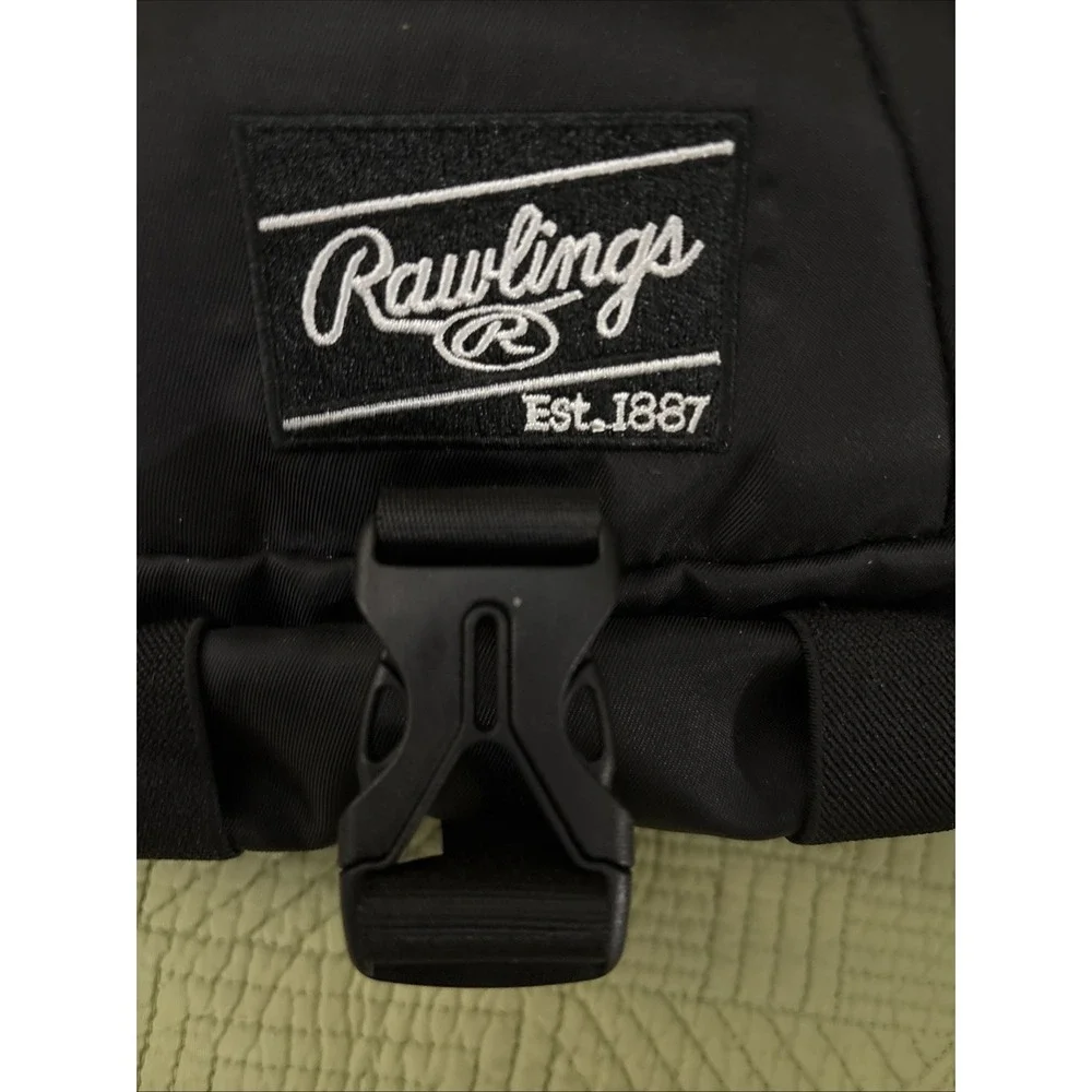 Rawlings Players Sling Bag Black Base/ Softball Crossbody Waist Pack 3 Sections